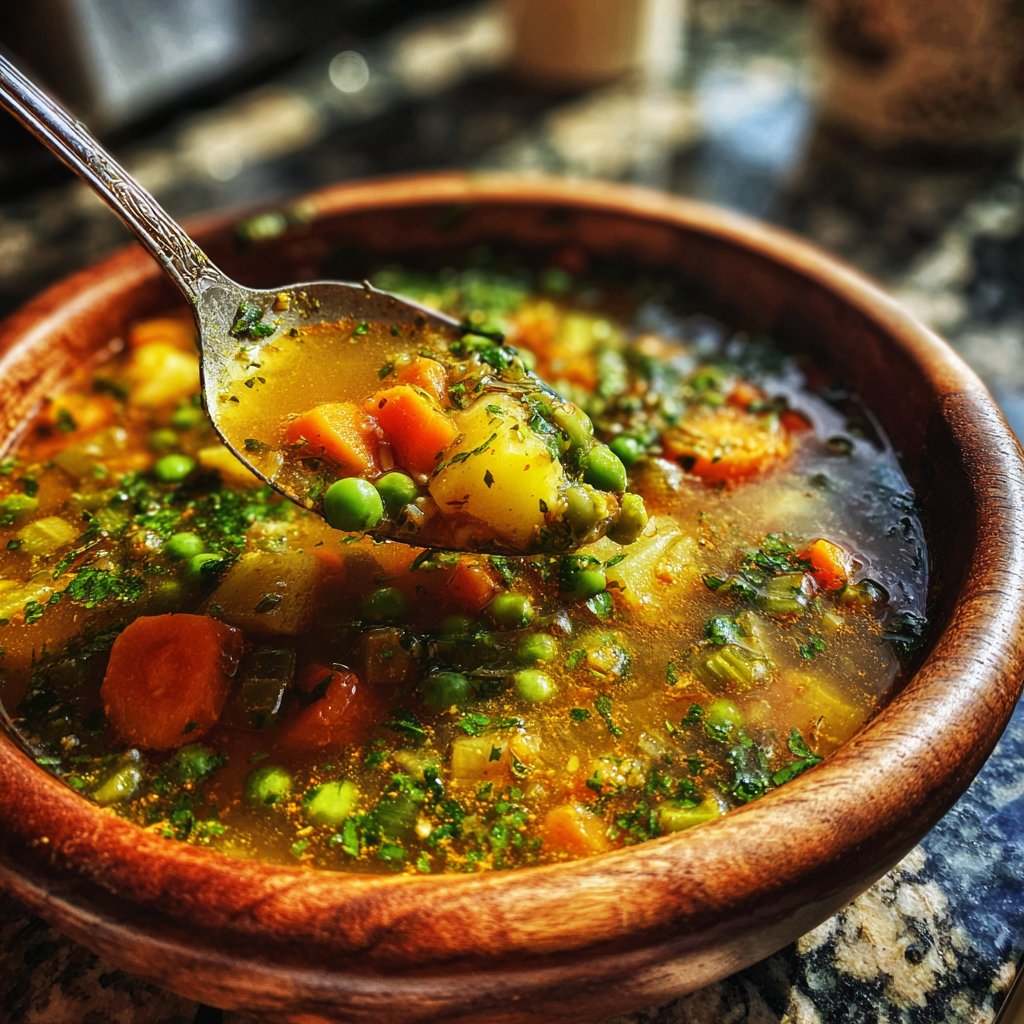 Spring Vegetable Soup With Herbs