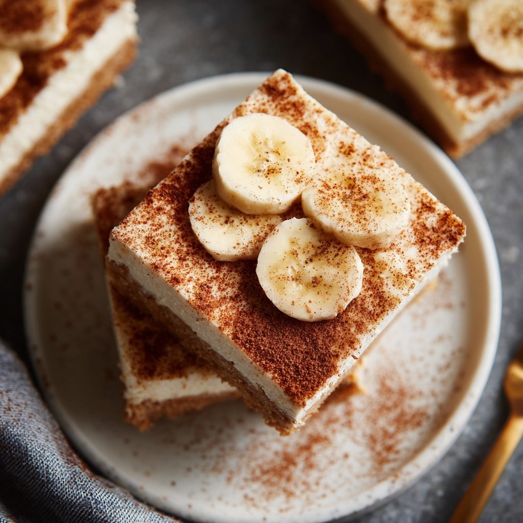 Cinnamon Banana Yogurt Squares
