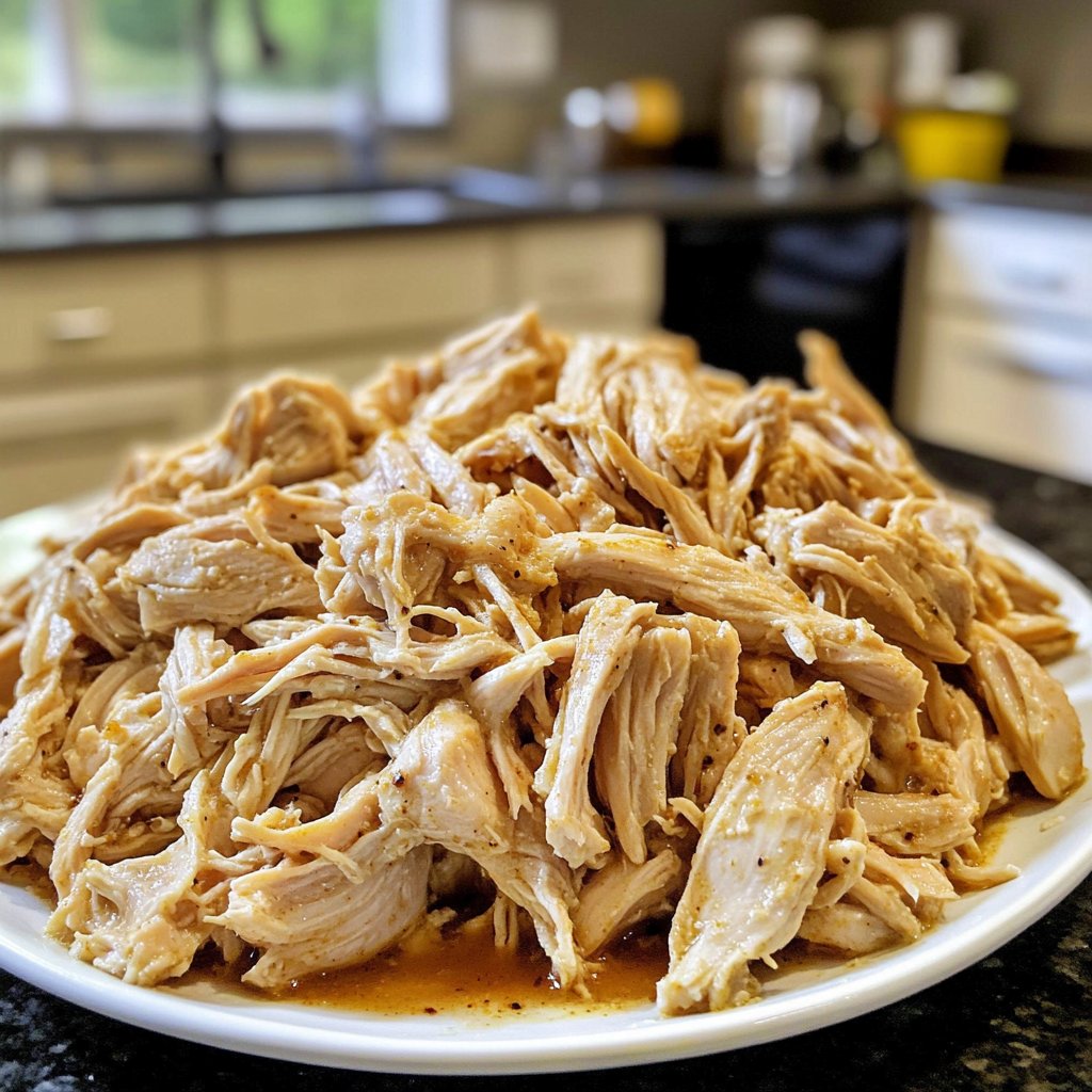 Simple Slow Cooker Shredded Chicken