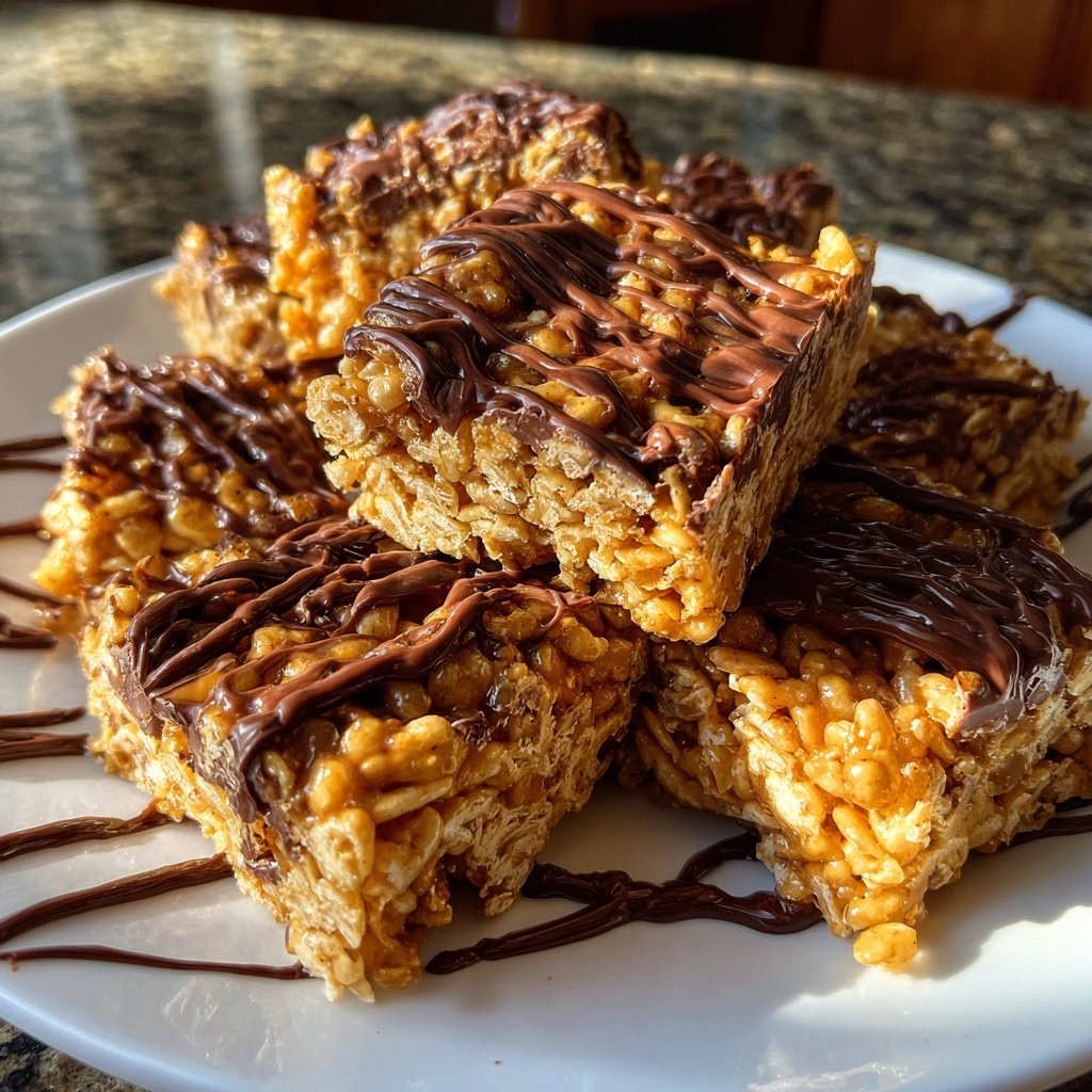 Chocolate Peanut Butter Rice Crispy Treats
