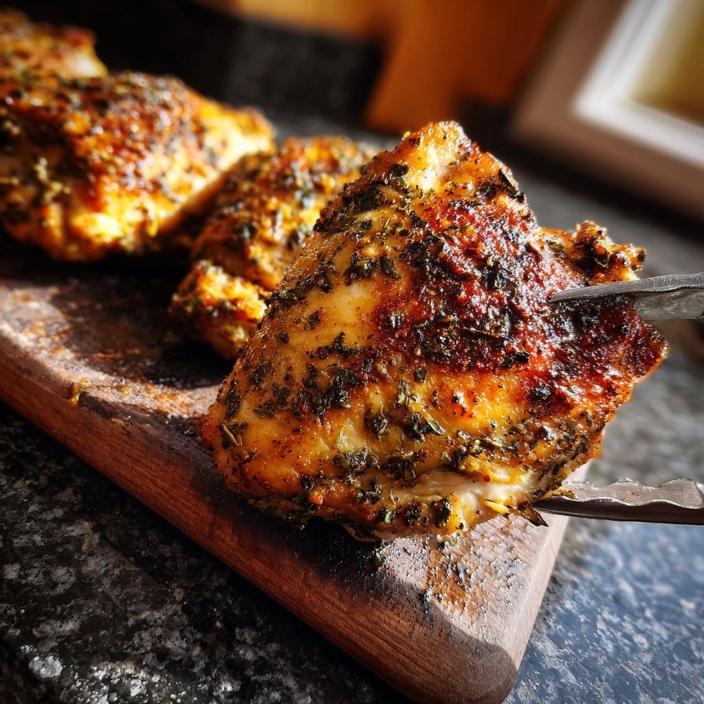 Baked Chicken Thighs Crispy