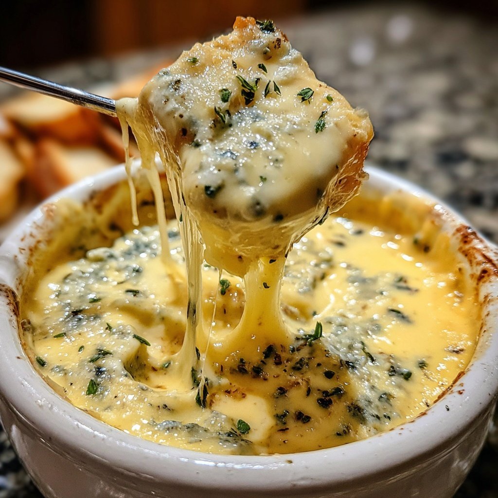 Fondue with Blue Cheese Blend