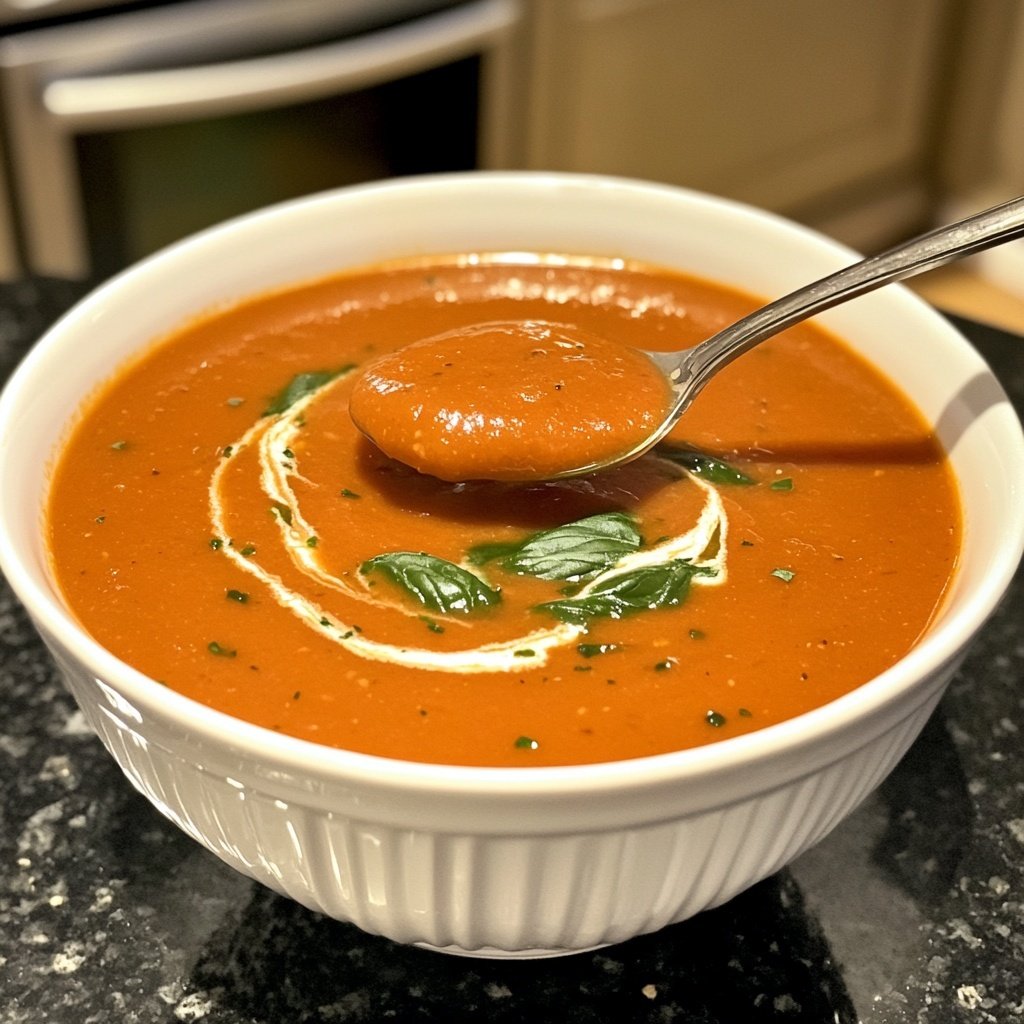 Homemade Creamy Tomato Soup Recipe