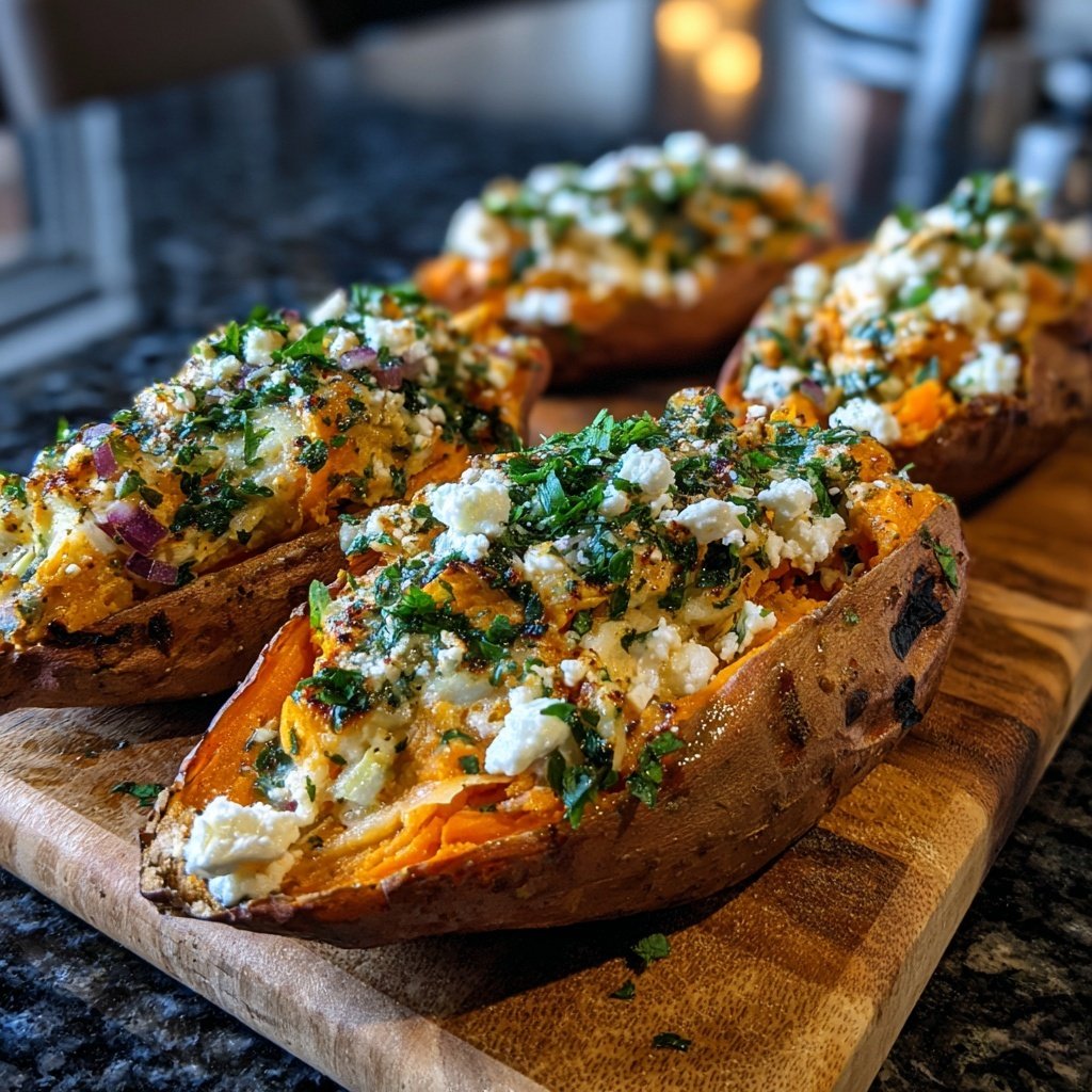 Sunday Stuffed Sweet Potatoes with Herbs