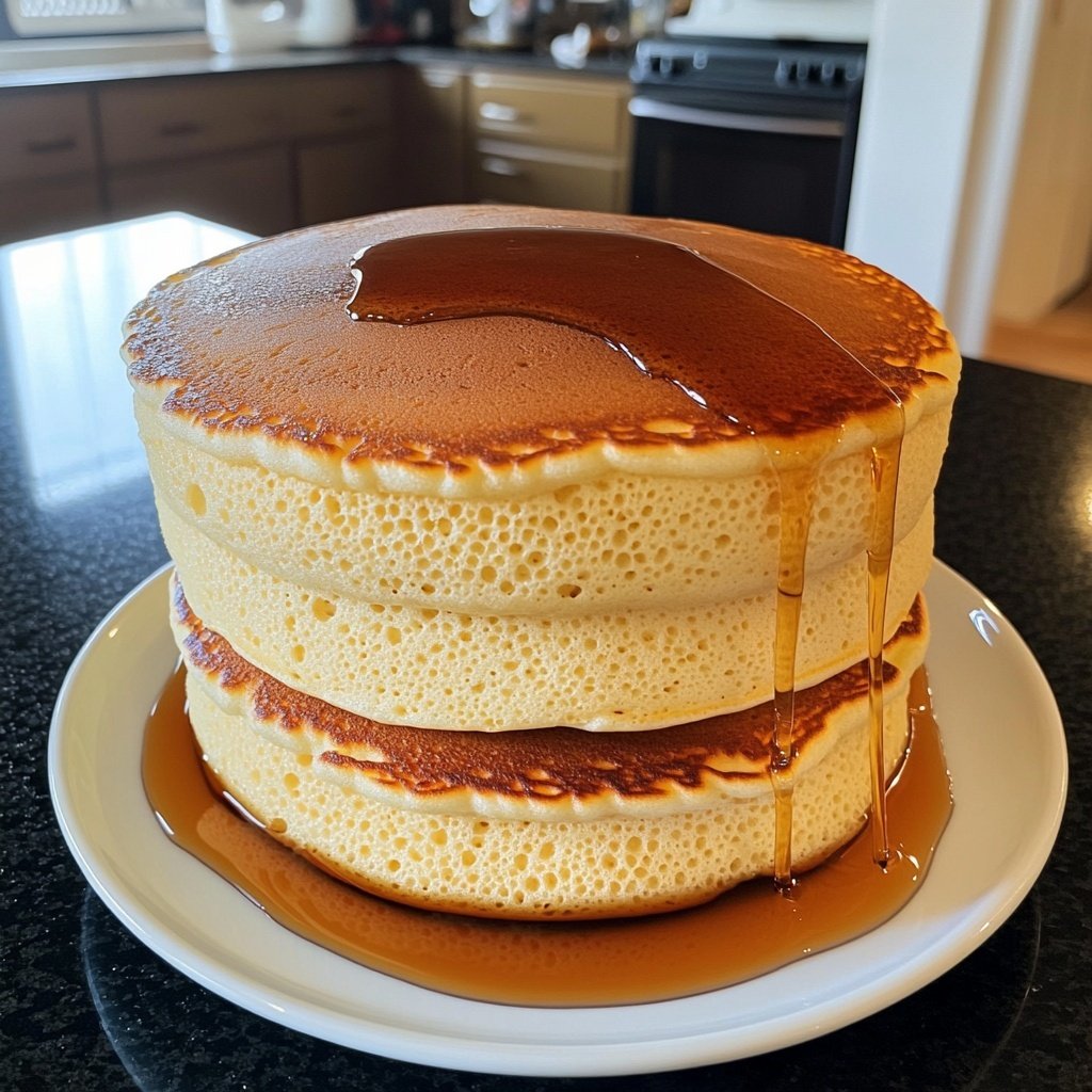 Fluffy Japanese Soufflé Pancakes